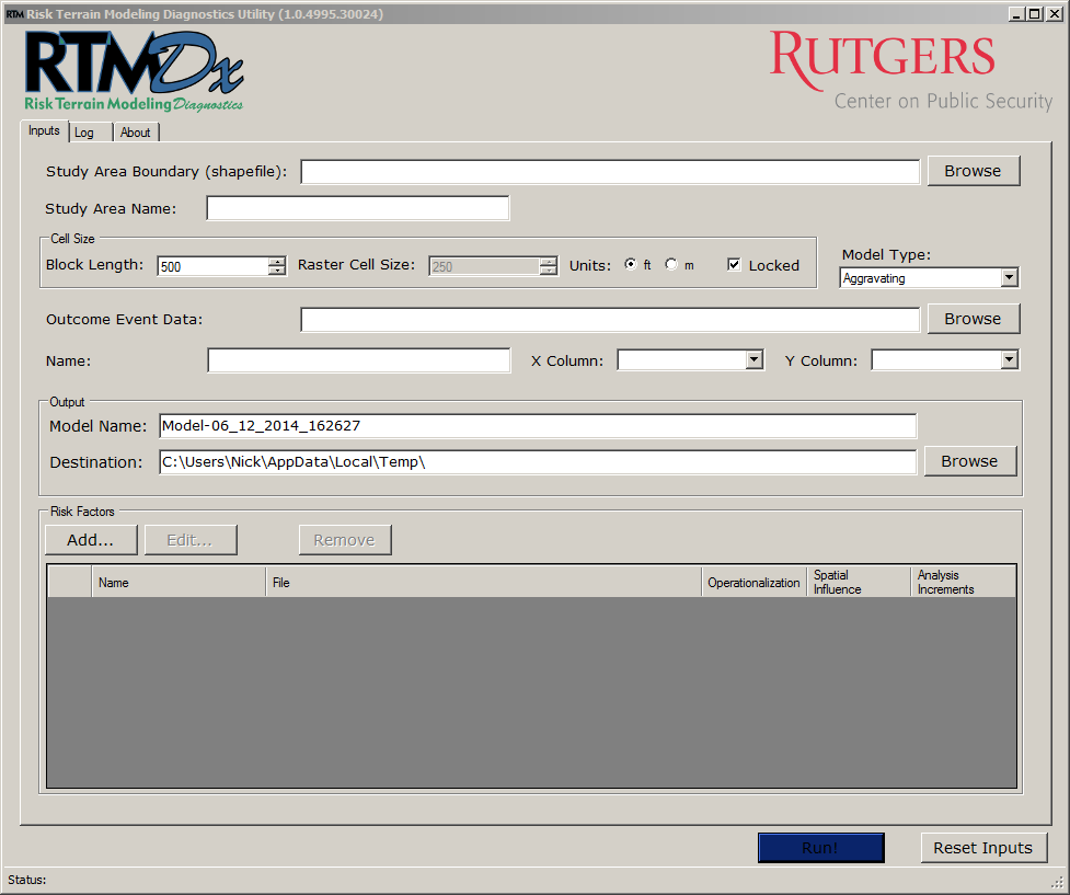 rtm software screen shot