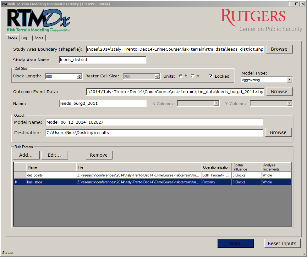 rtm software screenshot - ready to run