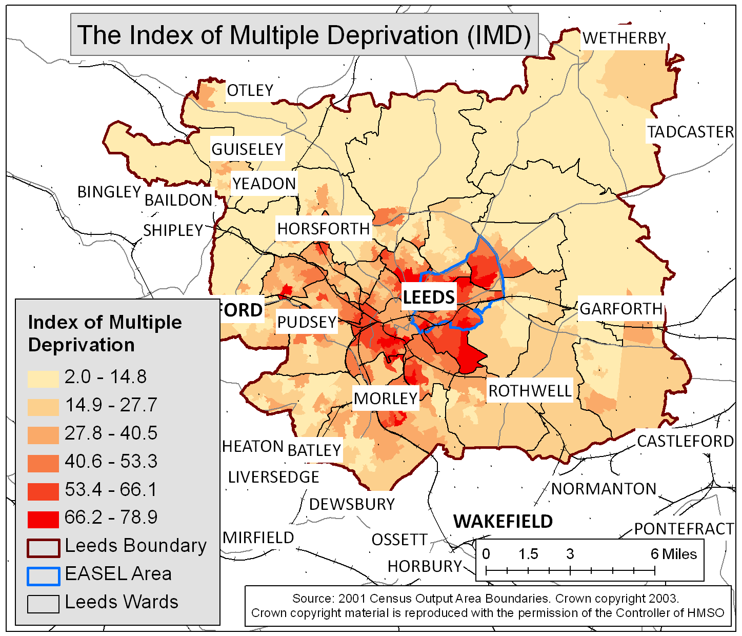 Example Choropleth map