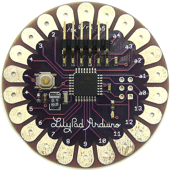 Screenshot: Arduino Lilypad, by David Mellis: from http://commons.wikimedia.org/wiki/File:LilyPad_Arduino.jpg
