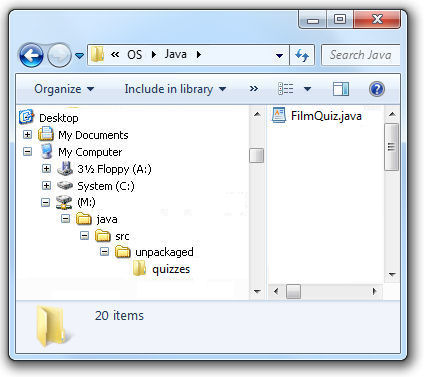 Screenshot: Windows Explorer