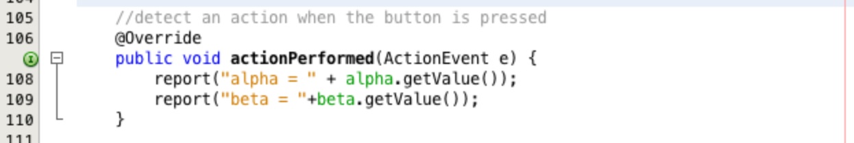 Do a simple action when we press the run model button