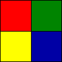 Imagemap: four colours.