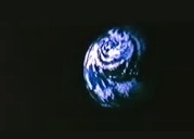 Photo: A small blue planet, linked to a video (2Mb).