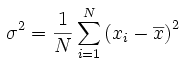 Standard Deviation Equation