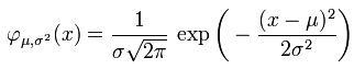 Normal Distribution Equation