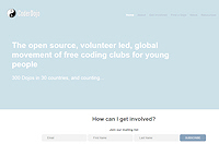 Screenshot: CoderDojo website