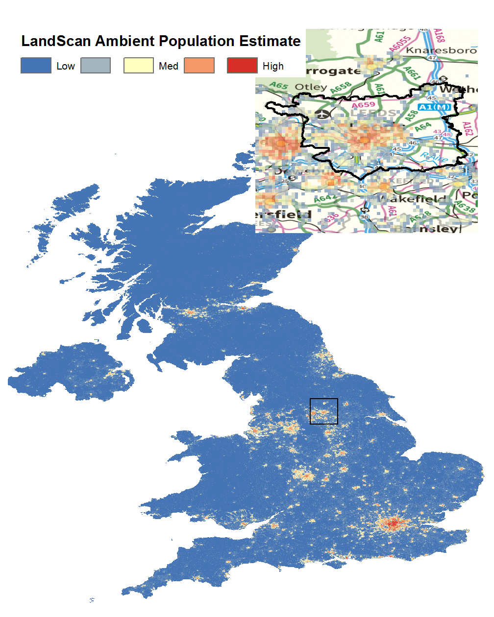 Example Landscan data