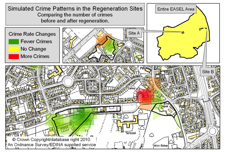 Results of the burglary simulation