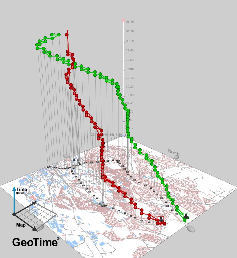 Example space-time cube