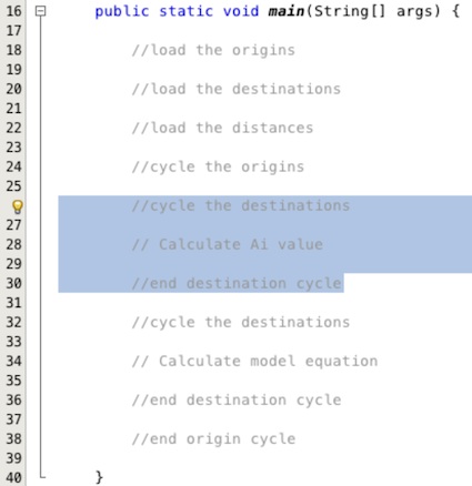 Calculate Ai value comments