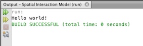 First output for project.