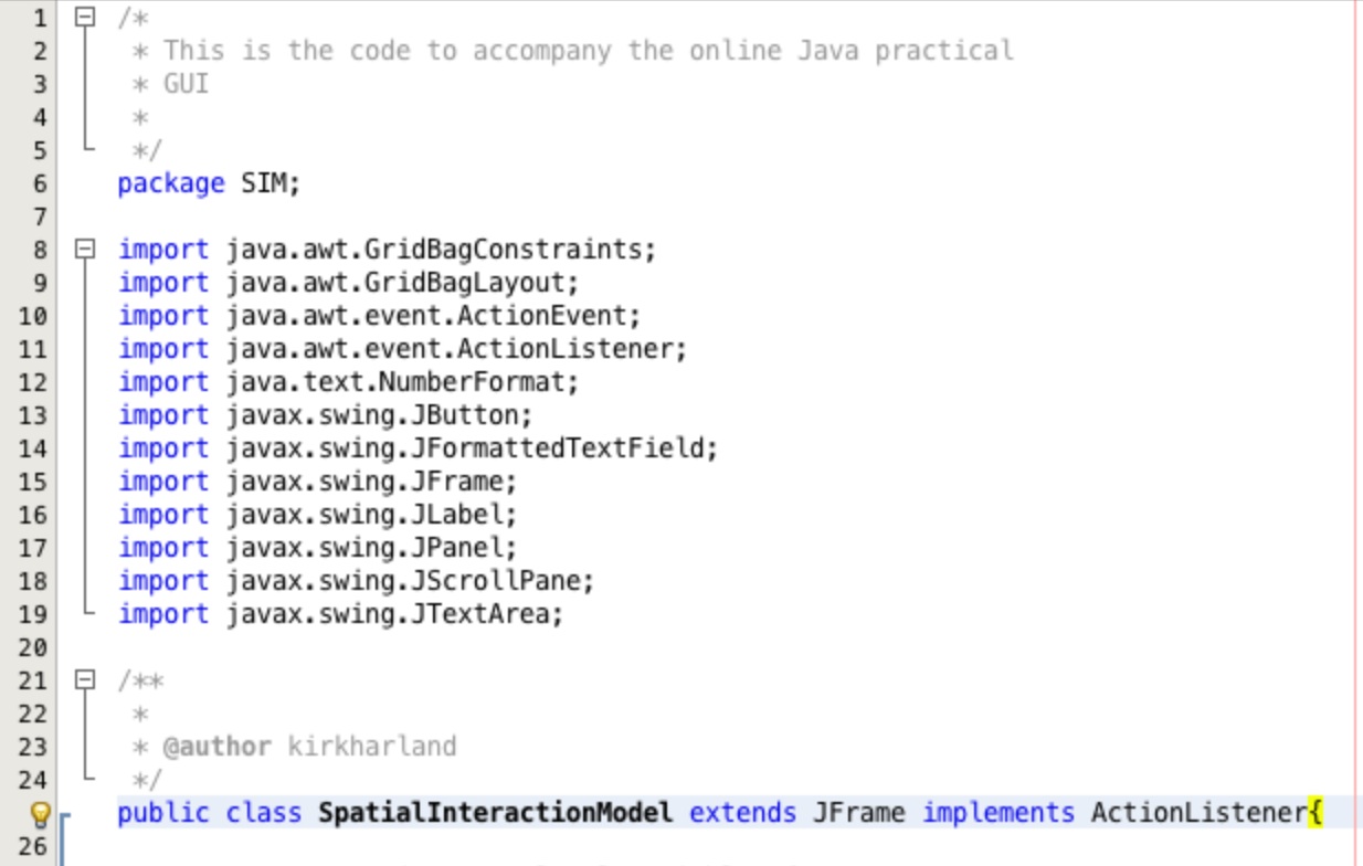 Extending JFrame