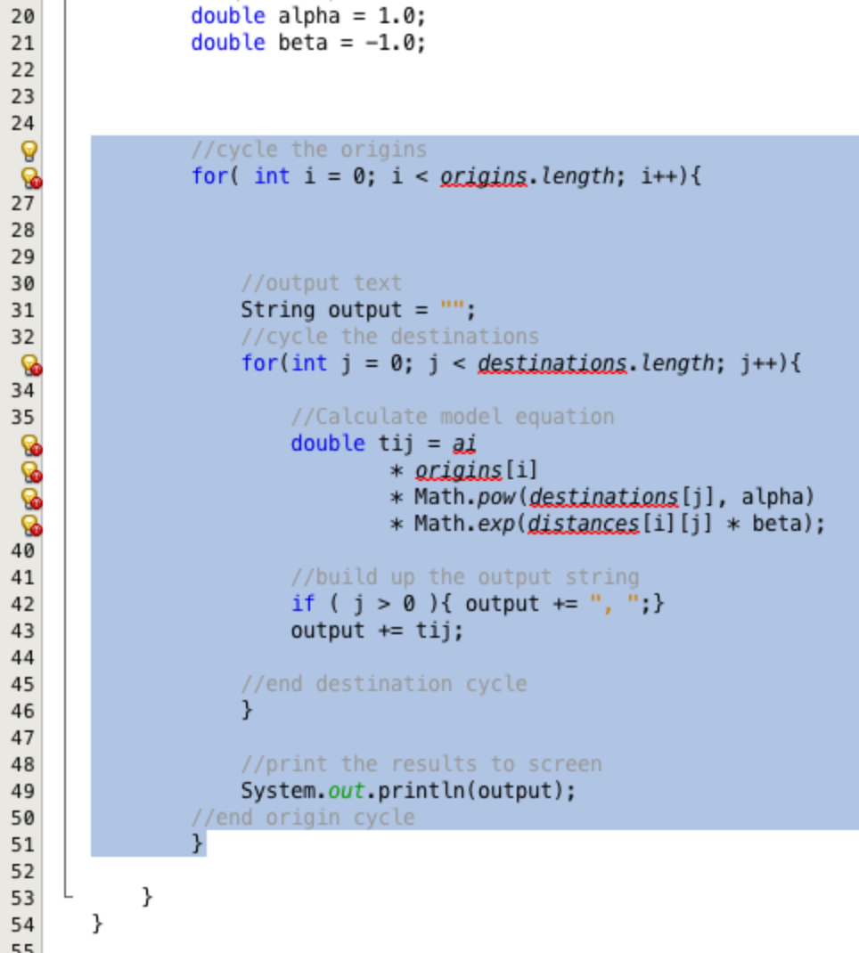 Moving the model equation code stage 1.