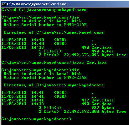 Compiling the Car class