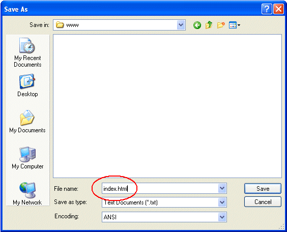 Screenshot: File save dialog.