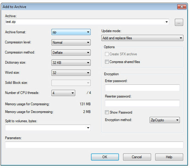 7 Zip screenshot