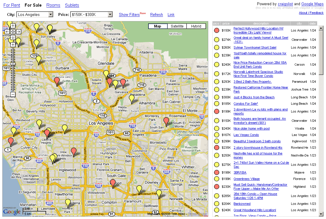 Mashup Housingmaps 