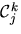 $mathcal{C}^{k}_{j}$