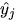 $hat{y}_{j}$