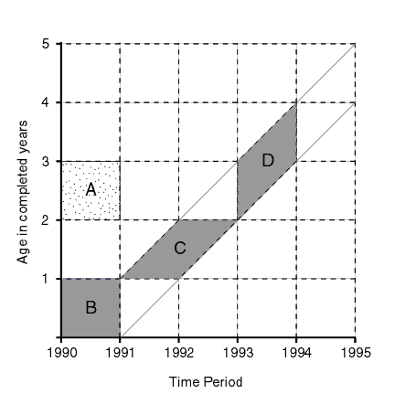 [Lexis diagram]