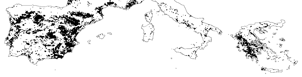 Forecast waste-land areas 2030