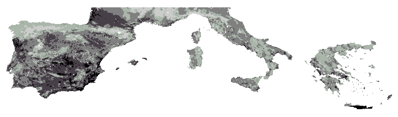 Land degradation forecasts in 2070